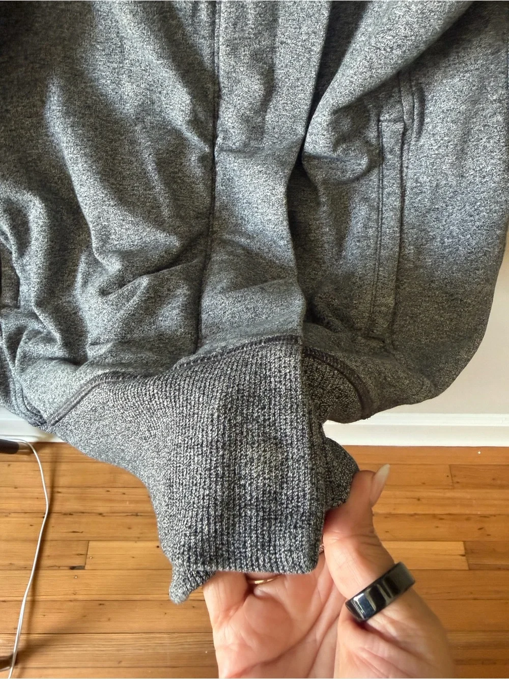 Women's Gray Hooded Jacket